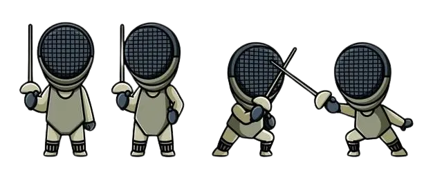 Fencers animation picture