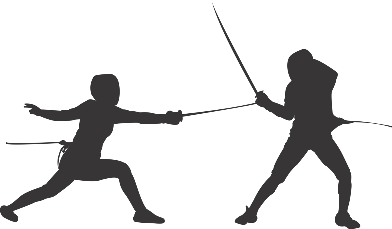 Fencers vector